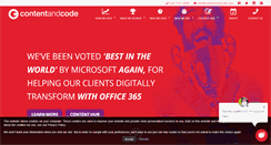 Desktop Screenshot of contentandcode.com