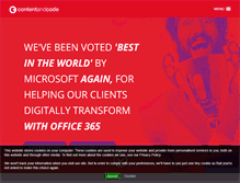 Tablet Screenshot of contentandcode.com